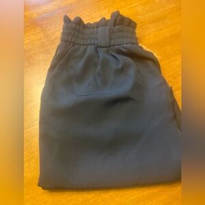 Zara Cropped High Waist Paperbag Trousers XL